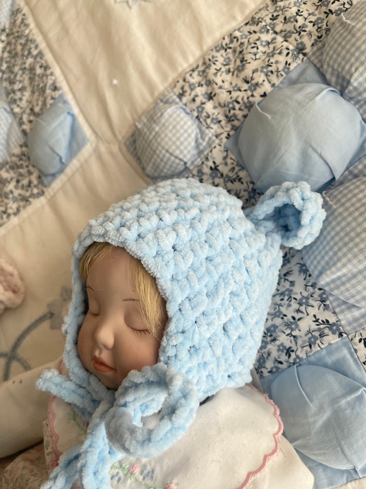 Baby Bear Bonnet (Baby blue)