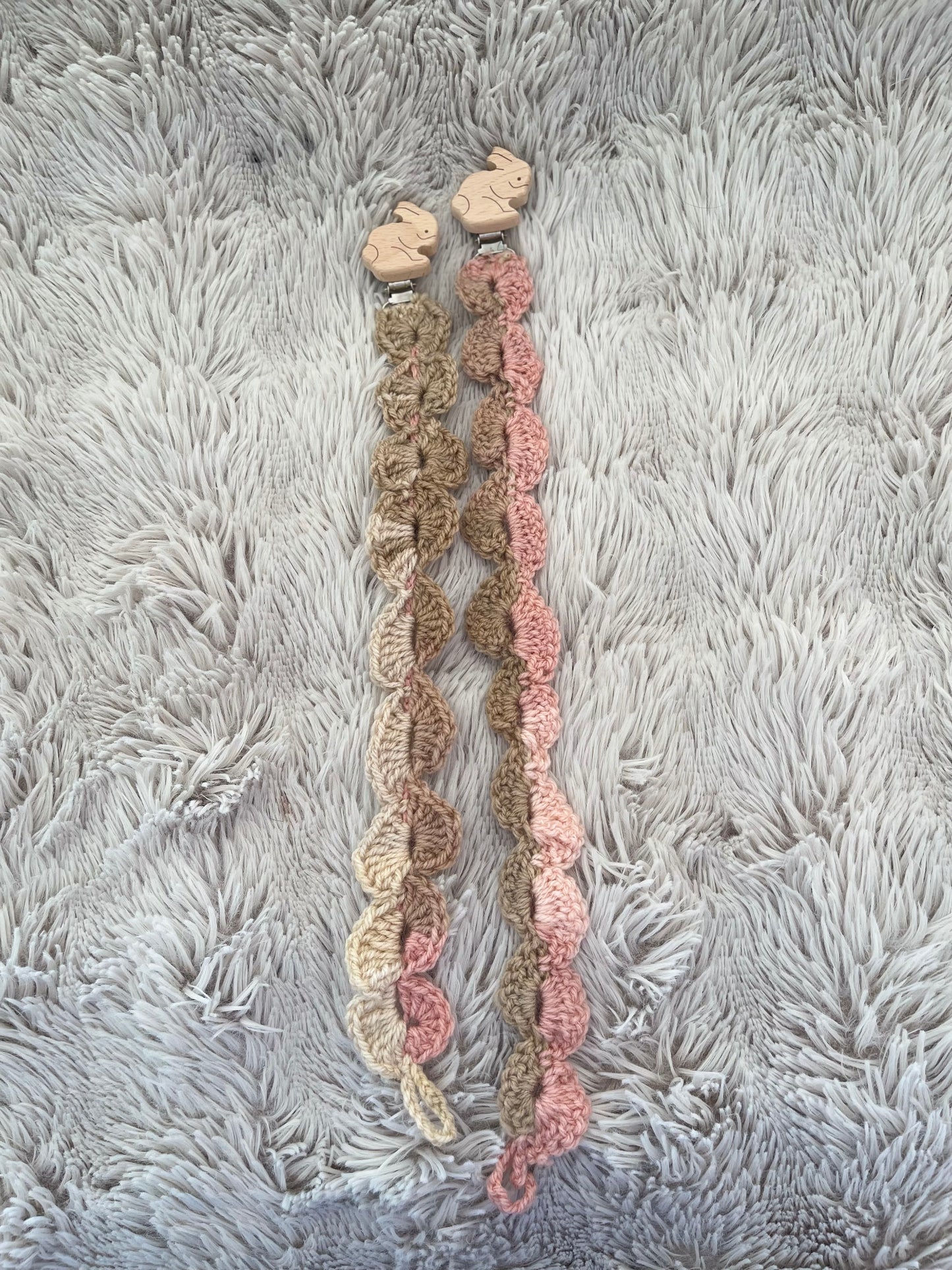 Dummy Clip (Pink and Brown)