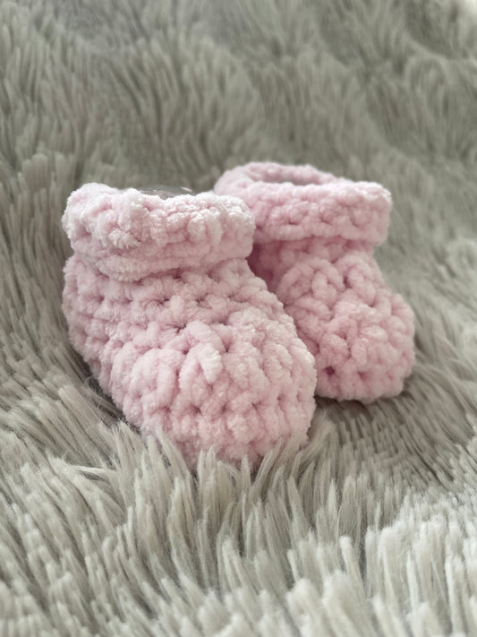 Baby Booties (Baby Pink)